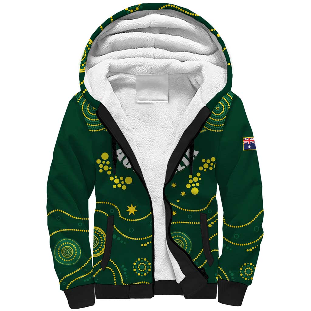 Australia 2024 Rugby Sherpa Hoodie Go Wallabies