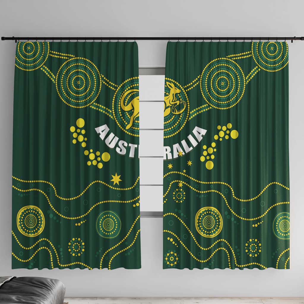 Australia 2024 Rugby Window Curtain Go Wallabies