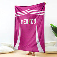 Mexico 2026 Football Pink Blanket Golden Eagle Victory