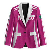 Custom Mexico 2026 Football Pink Blazer Golden Eagle Victory