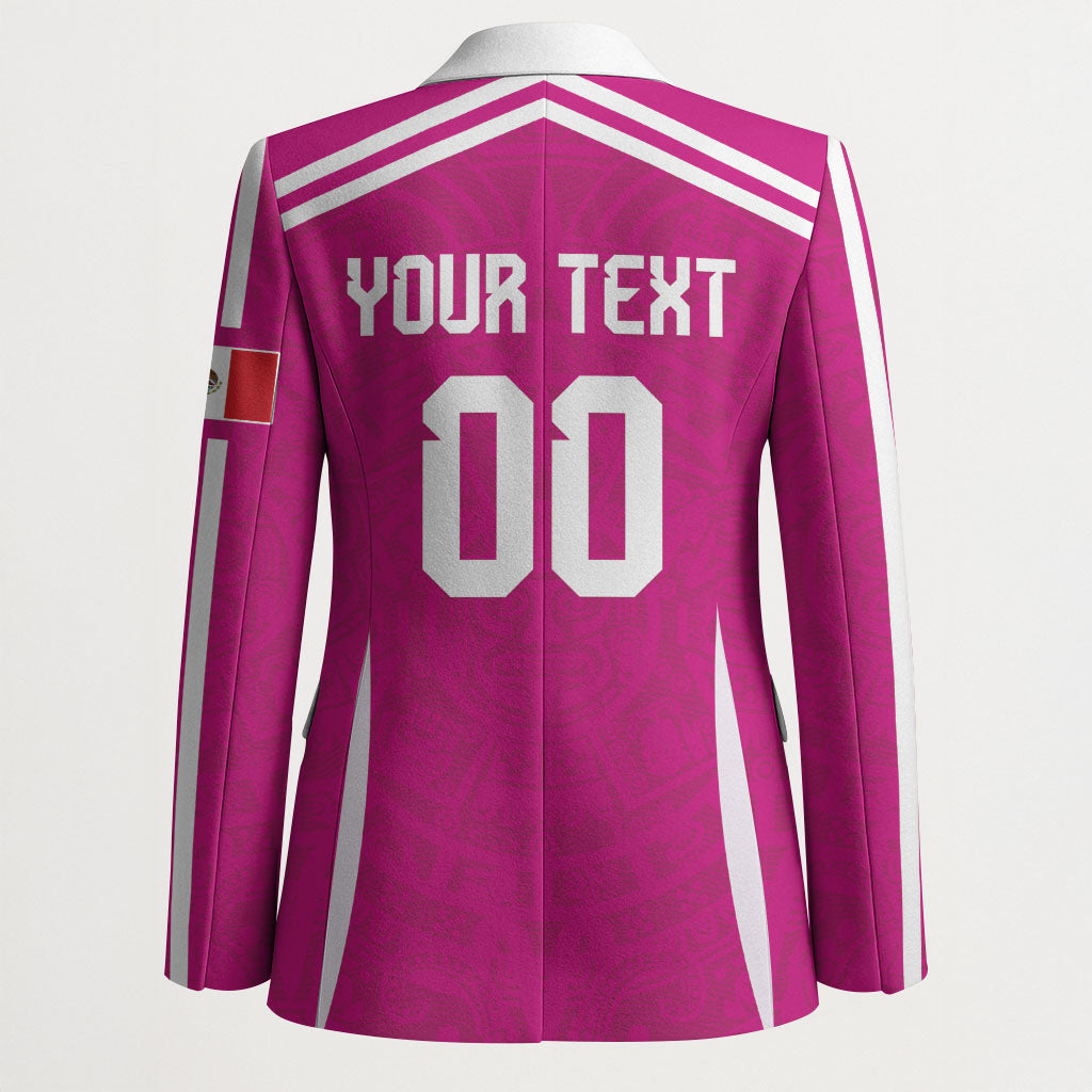 Custom Mexico 2026 Football Pink Blazer Golden Eagle Victory