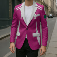 Custom Mexico 2026 Football Pink Blazer Golden Eagle Victory