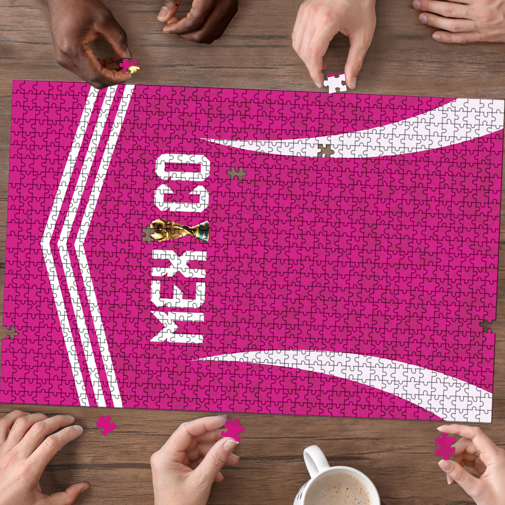 Mexico 2026 Football Pink Puzzle Golden Eagle Victory