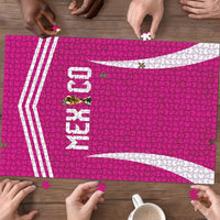 Mexico 2026 Football Pink Puzzle Golden Eagle Victory