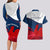 France Rugby Couples Matching Long Sleeve Bodycon Dress and Hawaiian Shirt XV de France 2023 World Cup - Wonder Print Shop