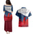 France Rugby Couples Matching Puletasi Dress and Hawaiian Shirt XV de France 2023 World Cup - Wonder Print Shop