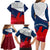 France Rugby Family Matching Long Sleeve Bodycon Dress and Hawaiian Shirt XV de France 2023 World Cup - Wonder Print Shop