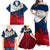 France Rugby Family Matching Off Shoulder Maxi Dress and Hawaiian Shirt XV de France 2023 World Cup - Wonder Print Shop