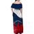 France Rugby Family Matching Off Shoulder Maxi Dress and Hawaiian Shirt XV de France 2023 World Cup - Wonder Print Shop