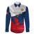 France Rugby Long Sleeve Button Shirt XV de France 2023 World Cup - Wonder Print Shop