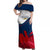 France Rugby Off Shoulder Maxi Dress XV de France 2023 World Cup - Wonder Print Shop