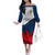 France Rugby Off The Shoulder Long Sleeve Dress XV de France 2023 World Cup - Wonder Print Shop