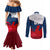 custom-france-rugby-couples-matching-mermaid-dress-and-long-sleeve-button-shirts-xv-de-france-2023-world-cup