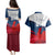 Custom France Rugby Couples Matching Puletasi Dress and Hawaiian Shirt XV de France 2023 World Cup - Wonder Print Shop