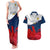 Custom France Rugby Couples Matching Tank Maxi Dress and Hawaiian Shirt XV de France 2023 World Cup - Wonder Print Shop