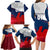 Custom France Rugby Family Matching Long Sleeve Bodycon Dress and Hawaiian Shirt XV de France 2023 World Cup - Wonder Print Shop