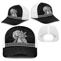 Mexican Aztec Pyramid Baseball Net Cap Aztec Pattern - Wonder Print Shop