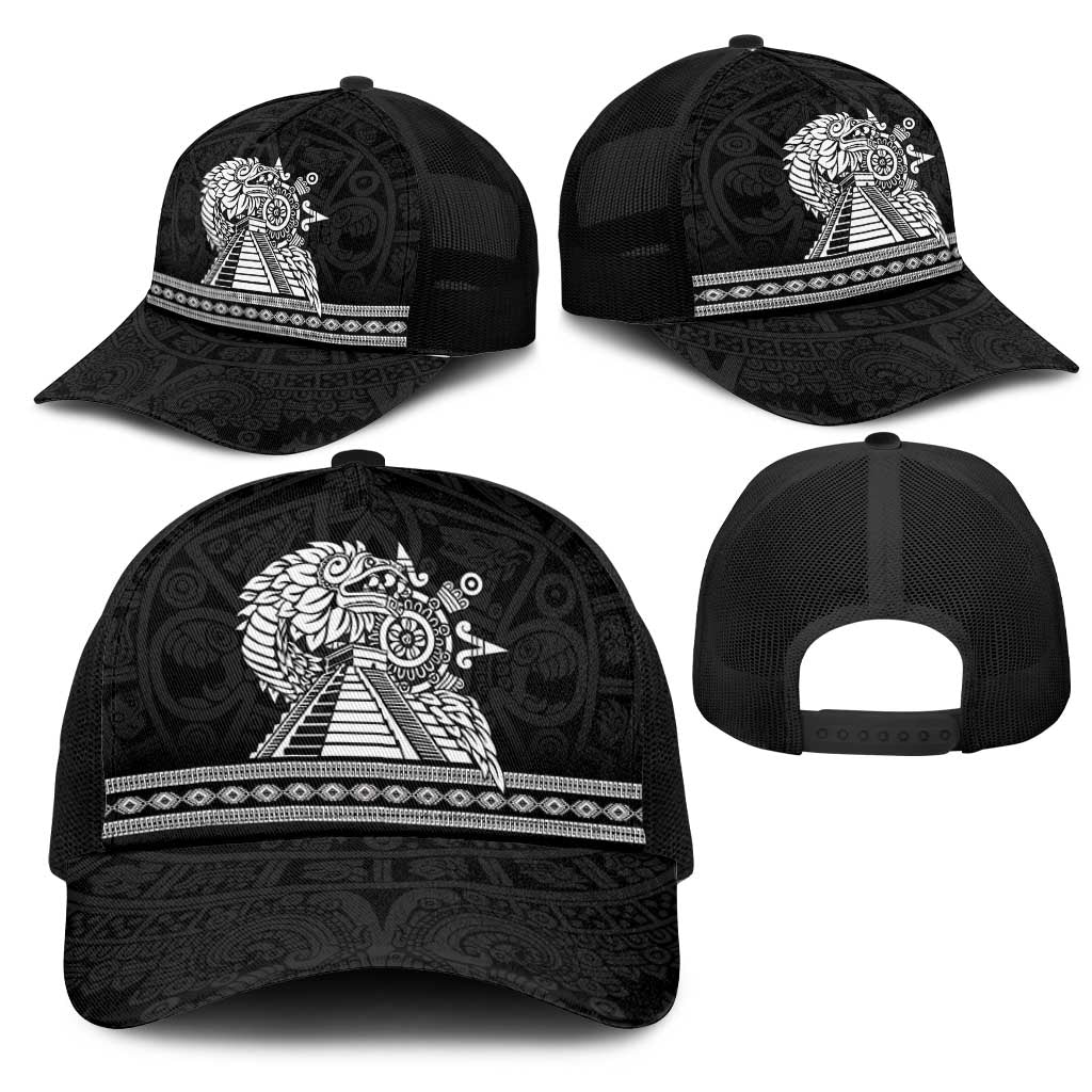 Mexican Aztec Pyramid Mesh Trucker Cap Aztec Pattern - Wonder Print Shop