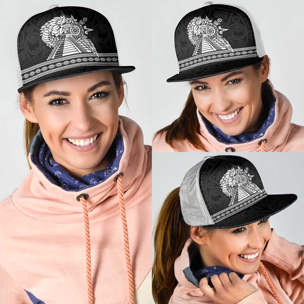 Mexican Aztec Pyramid Mesh Trucker Cap Aztec Pattern - Wonder Print Shop