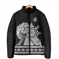 Mexican Aztec Pyramid Padded Jacket Aztec Pattern - Wonder Print Shop