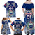 Custom Samoa Rugby Family Matching Off Shoulder Maxi Dress and Hawaiian Shirt Toa Samoa Myriad Patterns - Wonder Print Shop