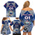 Custom Samoa Rugby Family Matching Off Shoulder Short Dress and Hawaiian Shirt Toa Samoa Myriad Patterns - Wonder Print Shop