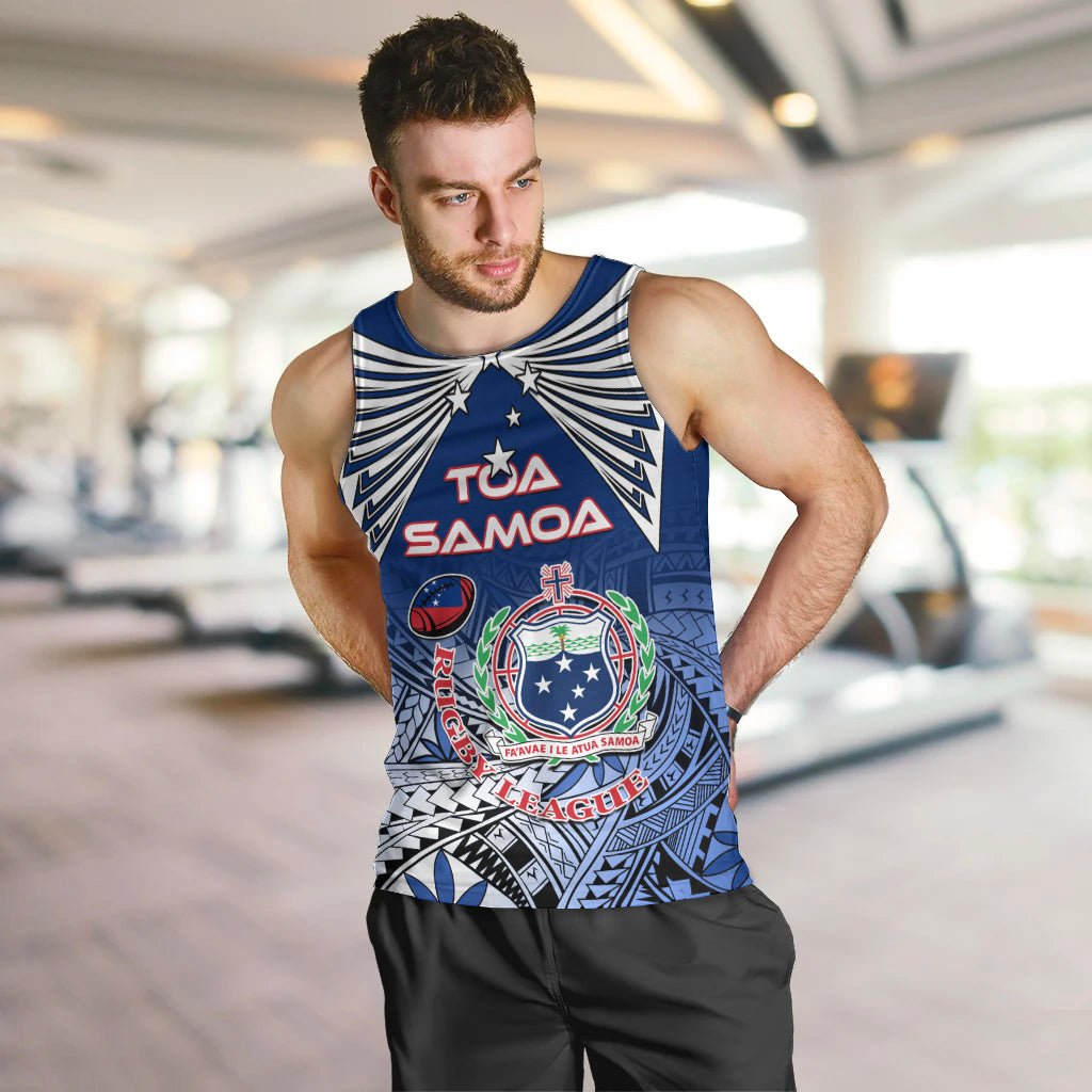 Custom Samoa Rugby Men Tank Top Toa Samoa Myriad Patterns - Wonder Print Shop