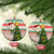 South Africa Rugby Christmas Ceramic Ornament Cute Springbok With Christmas Tree - Wonder Print Shop