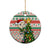 South Africa Rugby Christmas Ceramic Ornament Cute Springbok With Christmas Tree - Wonder Print Shop