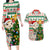 Personalised South Africa Rugby Christmas Couples Matching Long Sleeve Bodycon Dress and Hawaiian Shirt Cute Springbok With Christmas Tree - Wonder Print Shop