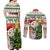 Personalised South Africa Rugby Christmas Couples Matching Off Shoulder Maxi Dress and Long Sleeve Button Shirt Cute Springbok With Christmas Tree - Wonder Print Shop