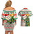 Personalised South Africa Rugby Christmas Couples Matching Off Shoulder Short Dress and Hawaiian Shirt Cute Springbok With Christmas Tree - Wonder Print Shop