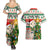 Personalised South Africa Rugby Christmas Couples Matching Summer Maxi Dress and Hawaiian Shirt Cute Springbok With Christmas Tree - Wonder Print Shop