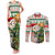 Personalised South Africa Rugby Christmas Couples Matching Tank Maxi Dress and Long Sleeve Button Shirt Cute Springbok With Christmas Tree - Wonder Print Shop