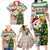 Personalised South Africa Rugby Christmas Family Matching Long Sleeve Bodycon Dress and Hawaiian Shirt Cute Springbok With Christmas Tree - Wonder Print Shop