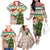 Personalised South Africa Rugby Christmas Family Matching Off Shoulder Long Sleeve Dress and Hawaiian Shirt Cute Springbok With Christmas Tree - Wonder Print Shop