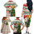 Personalised South Africa Rugby Christmas Family Matching Off Shoulder Long Sleeve Dress and Hawaiian Shirt Cute Springbok With Christmas Tree - Wonder Print Shop