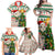 Personalised South Africa Rugby Christmas Family Matching Off Shoulder Maxi Dress and Hawaiian Shirt Cute Springbok With Christmas Tree - Wonder Print Shop