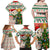 Personalised South Africa Rugby Christmas Family Matching Off Shoulder Maxi Dress and Hawaiian Shirt Cute Springbok With Christmas Tree - Wonder Print Shop