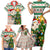 Personalised South Africa Rugby Christmas Family Matching Short Sleeve Bodycon Dress and Hawaiian Shirt Cute Springbok With Christmas Tree - Wonder Print Shop