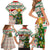 Personalised South Africa Rugby Christmas Family Matching Short Sleeve Bodycon Dress and Hawaiian Shirt Cute Springbok With Christmas Tree - Wonder Print Shop