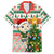 Personalised South Africa Rugby Christmas Family Matching Short Sleeve Bodycon Dress and Hawaiian Shirt Cute Springbok With Christmas Tree - Wonder Print Shop