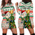 Personalised South Africa Rugby Christmas Hoodie Dress Cute Springbok With Christmas Tree - Wonder Print Shop