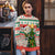 Personalised South Africa Rugby Christmas Ugly Christmas Sweater Cute Springbok With Christmas Tree - Wonder Print Shop