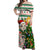 Personalised South Africa Rugby Christmas Off Shoulder Maxi Dress Cute Springbok With Christmas Tree - Wonder Print Shop