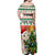 Personalised South Africa Rugby Christmas Off Shoulder Maxi Dress Cute Springbok With Christmas Tree - Wonder Print Shop