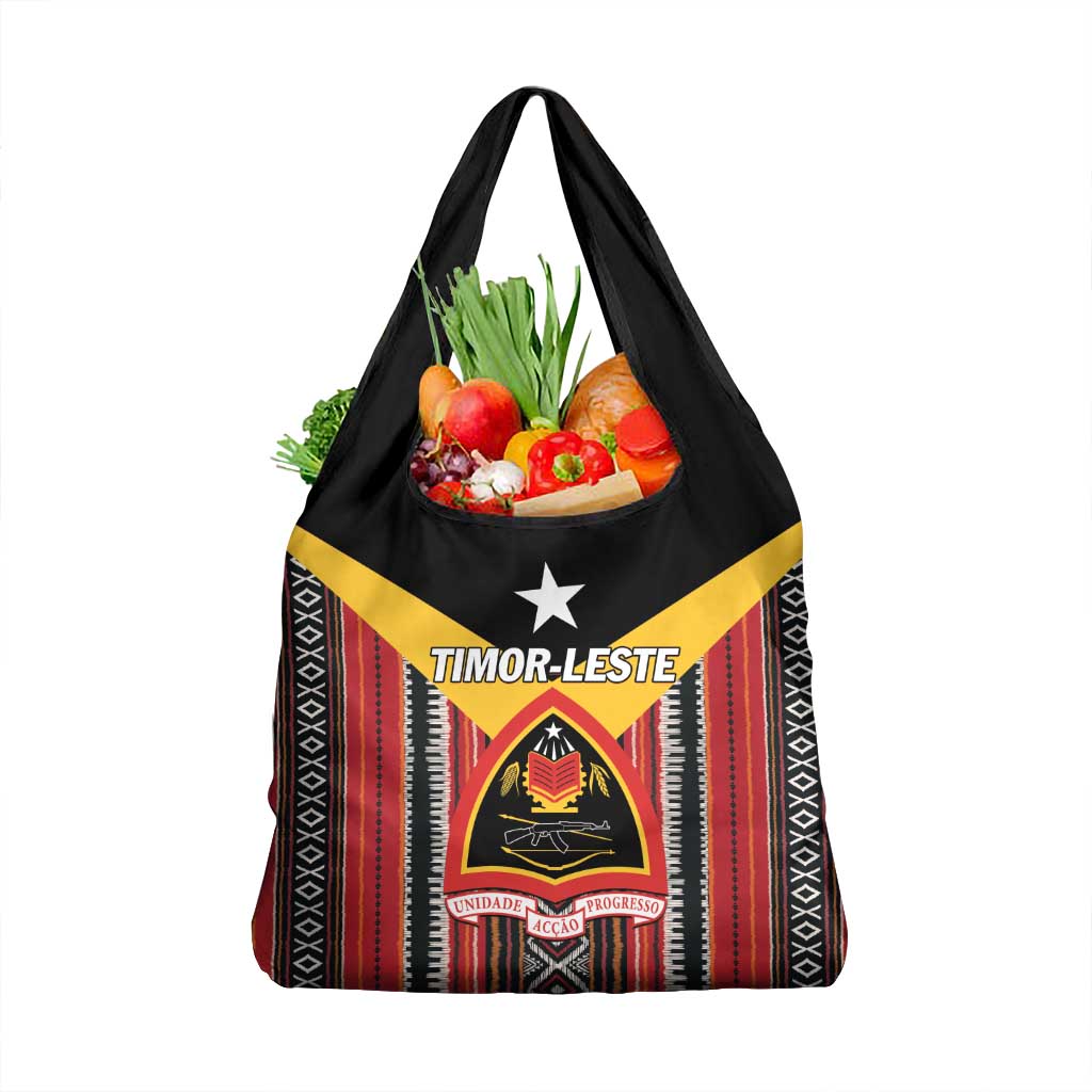 East Timor Grocery Bag Timor-Leste Tais Pattern