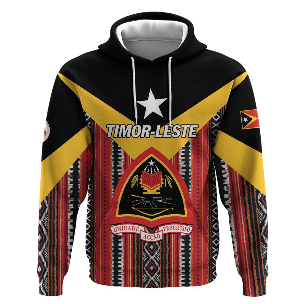 Personalized East Timor Hoodie Timor-Leste Tais Pattern - Wonder Print Shop