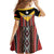 Personalized East Timor Kid Short Sleeve Dress Timor-Leste Tais Pattern - Wonder Print Shop