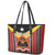 East Timor Leather Tote Bag Timor-Leste Tais Pattern - Wonder Print Shop